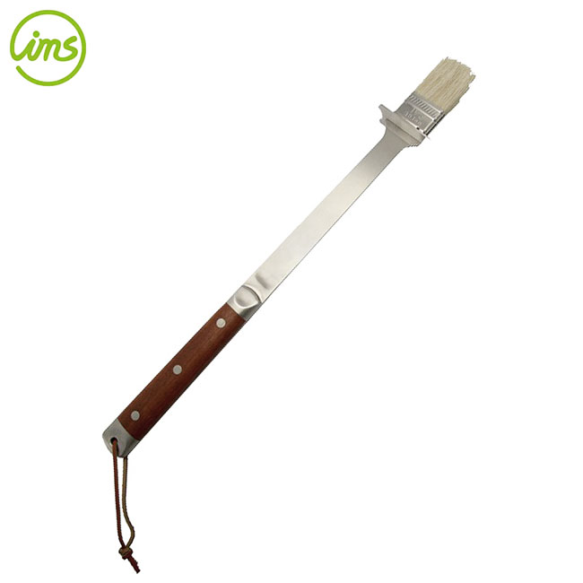 18 inch bbq basting brush with wooden handle | long grill sauce brush